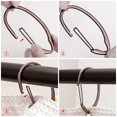 thumbnail image 6 of Utopia Alley Shower Hooks - Shower Curtain Rings for Bathroom - Rust Proof Shower Curtain Hooks for Shower Curtain or Liner - Set of 12, Oil Rubbed Bronze, 6 of 10