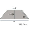 thumbnail image 2 of Flash Furniture Wren Mobile 29''W x 57''L Trapezoid Grey Thermal Laminate Activity Table - Height Adjustable Short Legs, 2 of 5