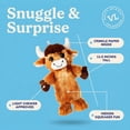 thumbnail image 5 of Vibrant Life Brown Longhorn Plush Dog Toy with Crinkle and Squeaker, Chew Level 2, 5 of 10