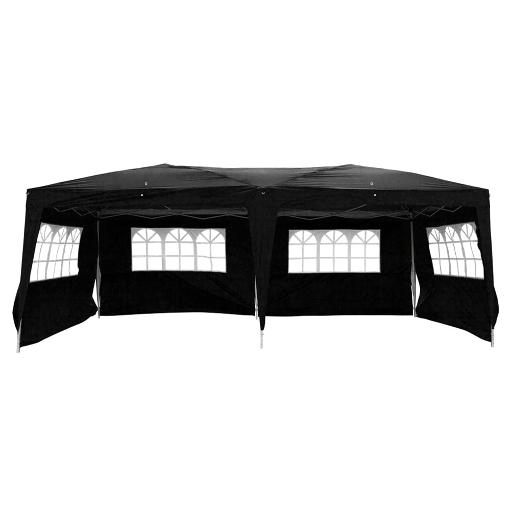 Aimee Lii 180"x236" Canopy Tent Awnings for Decks, Backyard Canopy Gazebo, Outdoor Patio Awnings for Party BBQ Events, Easy Set Up, Waterproof, Black