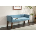 thumbnail image 2 of Porthos Home Nevis Fabric Upholstered Bench with Rubberwood Legs, 2 of 5