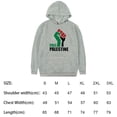 thumbnail image 4 of Hombres Mujeres Free Palestina Sudadera Con Capucha Bolsillos Tallas Grandes Traje (Gris 2XL), 4 of 9