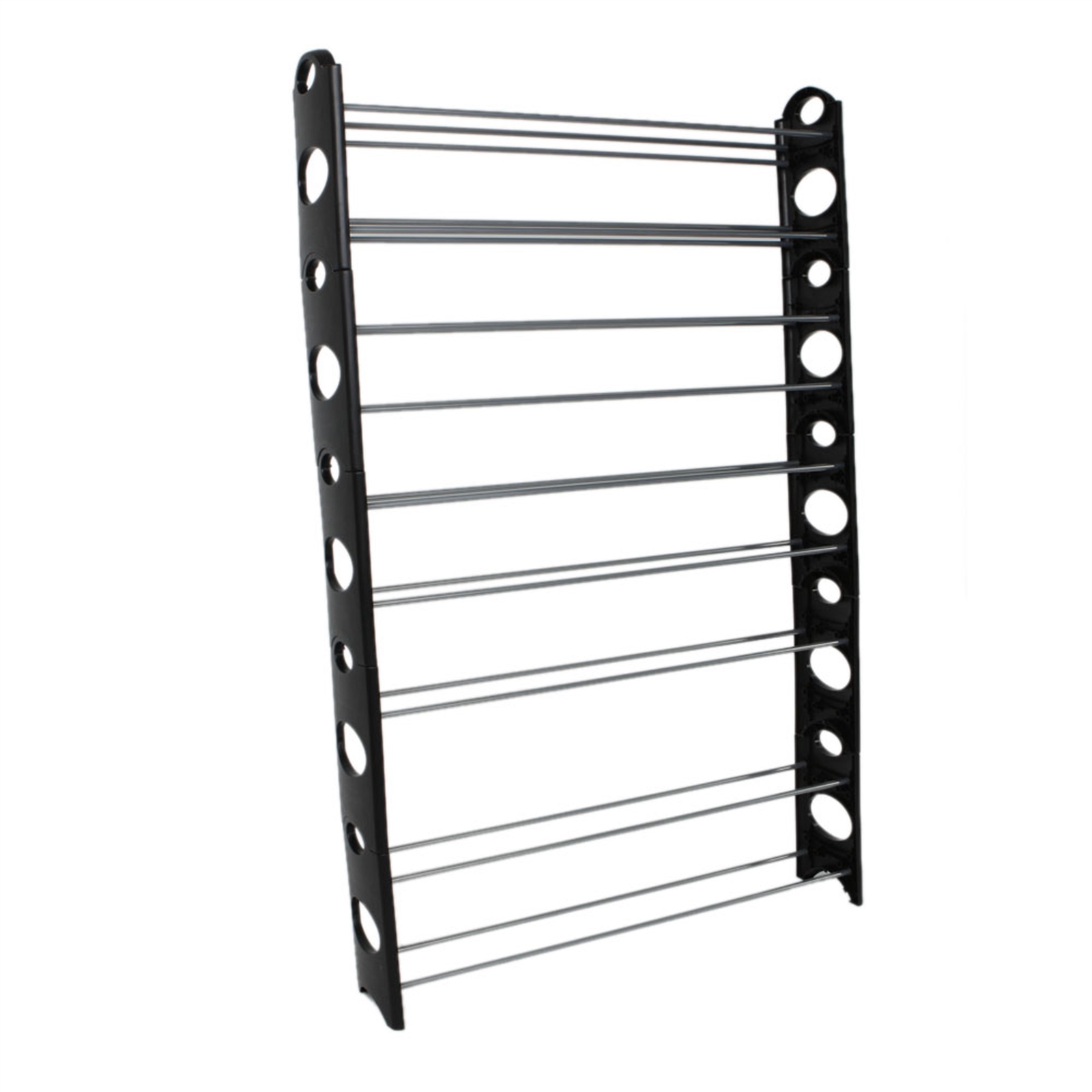 DFITO 10Tier 50Pairofshoes Adjustable Steel & Plastic Shoe Rack