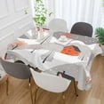 thumbnail image 2 of Yayeee Tablecloths 54" x 72" Rectangle Wrinkle Resistant Party Table Cover, Snow Cartoon Houses, 2 of 8