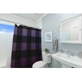 thumbnail image 4 of Simply Daisy 70" W x 73" L Buffalo Plaid Polyester Shower Curtain, Larkspur [1 Ct], 4 of 5