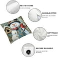 thumbnail image 4 of Patifu Christmas Pillow Covers Snowman Snowflake Decorative Outdoor Throw Pillow Covers Winter Pillow Cases  Cushion Covers for Couch Sofa Bed Home Winter Decor  20x20in, 4 of 5