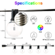 thumbnail image 2 of Cadena de luces LED Malubero RGB 15 bombillas 29 Pies, 2 of 3