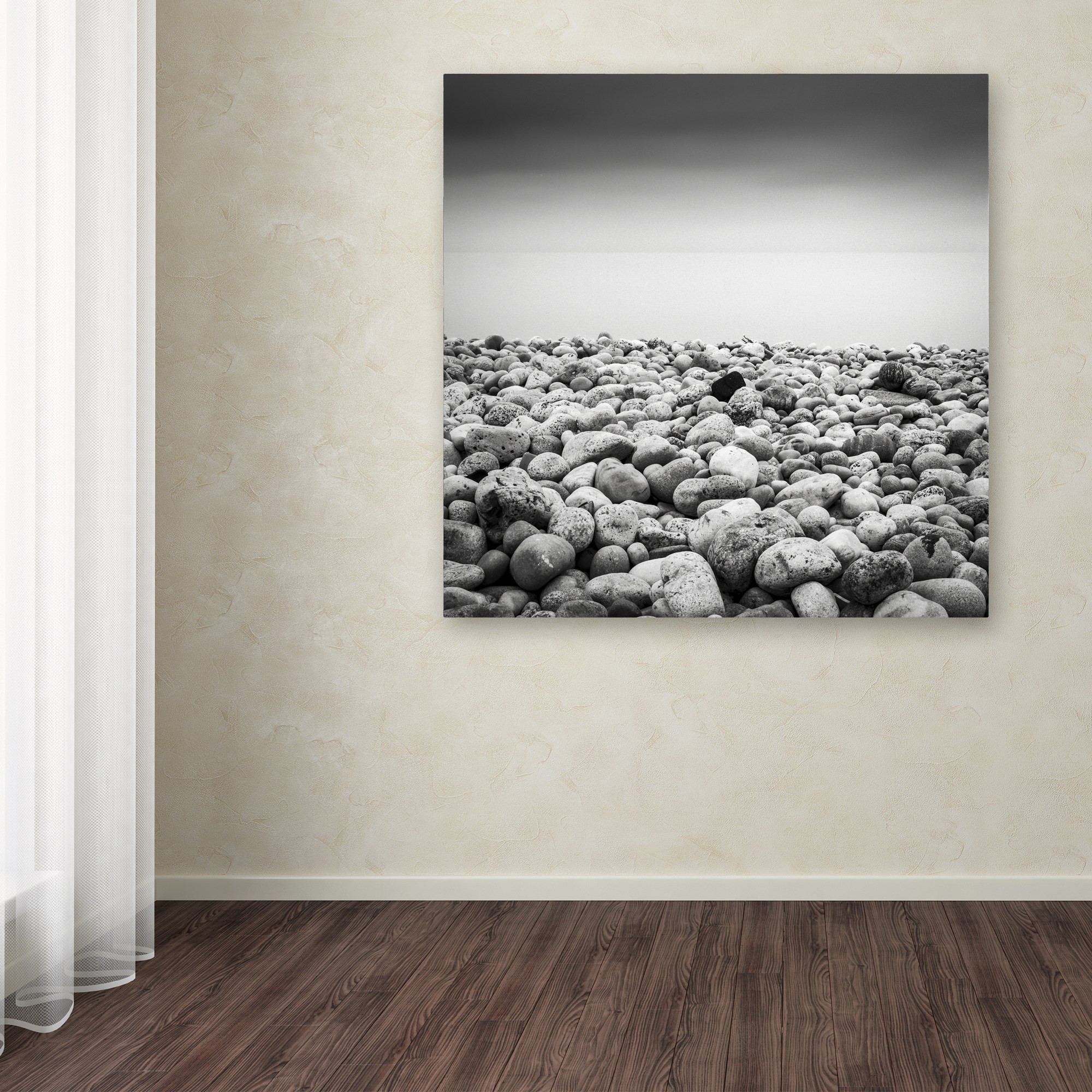 Trademark Fine Art "Pebble Beach" Canvas Art by Dave MacVicar