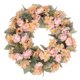 thumbnail image 3 of Corona de primavera, corona floral, suministros para fiestas, manualidades, decorativas, creativas, artificiales. Rosa, 3 of 9