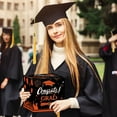 thumbnail image 4 of yulier Graduation Card Box, Graduation Decorations Graduation Box Congrats Grad Card Box Graduation Gift Graduation Party Favors Decor Party Supplies, Orange, 4 of 6