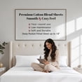 thumbnail image 5 of Superior Cotton Blend 800 Thread Count Sheet Set, Twin XL, White, 5 of 6