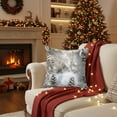 thumbnail image 2 of Virelaxpo 17in Single Christmas Pillow Cover - Cotton Decorative Case with Hidden Zipper for Sofa and Bed Festive Decor, 2 of 5
