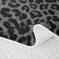 thumbnail image 5 of Meiyoeat Neutral Leopard Print Quilt King,Monochrome Spot Pattern King Coverlet Set,Gray Black, 5 of 7