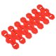 thumbnail image 4 of 1 Juego Universal Moto 11.61'' Silenciador Escape Silenciador Protector rojo, 4 of 7