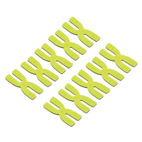 Uxcell 0.5g Silicone Badminton Racket Racquet Weight Balance Strips Tapes, Green 10 Pack