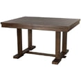 thumbnail image 3 of Home Elegance 5614-72 30 x 72 x 42 in. Wieland Dining Table with Butterfly Leaf - Rustic Dark Brown, 3 of 4