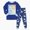 B02 Blue, variant on Toddler Baby Boys Fall Winter Clothes 12 18 24 Month 3T 4T 5T 6T 7T Toddler Boy Outfits Dinosuar Print Long Sleeve Shirt Pants Set Kaprioy Boy Pajamas Cotton Pjs Set Kids Dinosaur 2 Piece Sleepwear