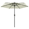 Mixfeer Parasol with LED Lights and Aluminum Pole 106.3" Sand White