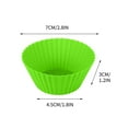 thumbnail image 5 of COM1950s Silicone Muffin Pan/Cups-Silicone Molds,3 in Jumbo Silicone Baking Cups Reusable Cupcake Liners Nonstick Large Cake Cups Set Stand Alone Cupcake Holder,10 Pack Auto Cup Holder Liner, 5 of 7