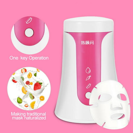 Portable DIY Natural Fruit Vegetable Face Mask Maker + 50Pcs Collagen + 1Pc Facial Mask Model,ABS Face Mask Machine, Facial Mask Maker,Making Various Kinds Natural Face