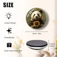 thumbnail image 2 of Glass Refrigerator Magnet 6Pcs Magnetic Fridge Sticker,Decor for Kitchen,Whiteboard,Cabinet,Gentle Panda With Radiant Sunflower, 2 of 5