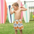 thumbnail image 4 of FORMRS Boys Swim Trunks Quick Dry Mesh Liner Boardshorts Sizes XS-XL, Pumpkins Pattern, 4 of 7