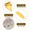 thumbnail image 3 of Uxcell 4Pack 5" Stainless Steel Heart Spoons Coffee Spoon Small Teaspoon, Gold, 3 of 4