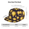 thumbnail image 2 of Flat Bill Trucker Hats for Women Men - ider Light Bulb Pattern Adjustable Flat Baseball Cap Snapback Hats Dad Hats for Men, 2 of 7