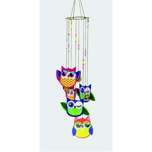 Brightly Colored Owl Wind Chimes Walmart Com Walmart Com