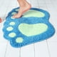 thumbnail image 5 of Alfombrilla de baño antideslizante | Alfombra de baño ultrasuave y absorbente | Alfombrilla de interior lavable a máquina | 40 x 60 cm para baño, dormitorio, salón | Morado, azul y gris, 5 of 9