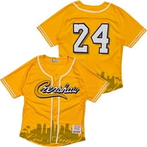 Nipsey Hustle Crenshaw X Kobe Bryant Men's Headgear Classics Baseball Jersey (Small, Gold)