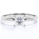 thumbnail image 1 of JeenMata Elegante Anillo de Compromiso de Moissanita de Corte Princesa de 1 Quilate en Oro Blanco de 18 K sobre Plata, 1 of 6
