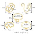 thumbnail image 4 of European And American Fashion ECG Geometry Ring Set, 4 of 6