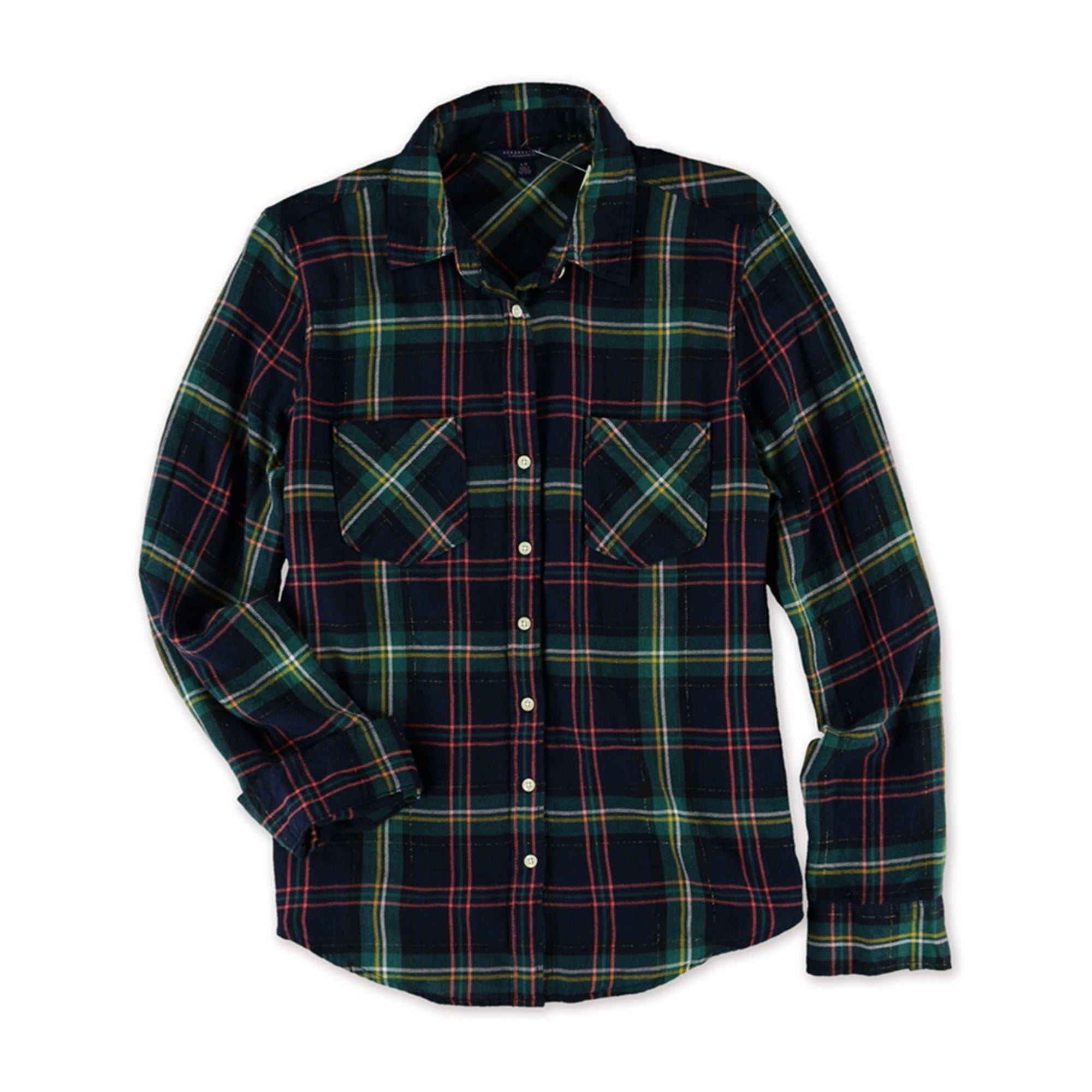 Aeropostale Womens Plaid Button Up Shirt
