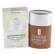 CLINIQUE EVEN BETTER FOUNDATION 1.0 OZ WN 112 GINGER (M/D) CLINIQUE/EVEN BETTER GLOW LIGHT REFLECTING MAKEUP WN 112 GINGER (M/D) 1 OZ BROAD SPECTRUM SPF 15 WARM NEUTRAL UNDERTONE