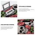 thumbnail image 5 of Daiia Skull and Roses Luggage Cover, Thickened Washable Travel Luggage Covers, Elastic Unique Baggage Covers for 18-20 inch Luggage-Medium, 5 of 9