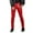 Red, variant on YUELONGHU Adult Men Casual Pants Men Cargo Pants with Pockets Baggy Mens Slim Fitting Leather Pants Leggings Tight Elastic Warm Trend Motorcycle Leather Pants