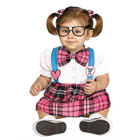 Girls Cutie Pi Little Nerd Infant & Toddler Costume