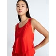 thumbnail image 4 of Devil Wears Prada Scoop Collection Women’s and Women's Plus Mini Ruffle Tank Dress, Sizes XS-4X, 4 of 6