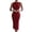 Red, variant on Sngxgn Women's Basic Bodycon Midi Dress Crewneck Sleeveless Casual Summer Tank Top Dresses(Red,L)