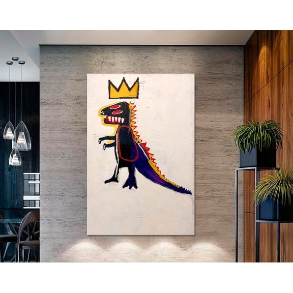 Luvia Graffiti Canvas Print Street Art Print Dinosaur King Modern King Of Street Art Canvas Print Graffiti Art Creative Wall Decor Canvas, 8x10 UNFRAMED