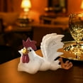thumbnail image 4 of Chicken Decor Kitchen,Decorative Chickens Painted Designs,Rooster Decoration Party Winking Big Tail Chicken Desktop Chicken Kitchen Decor Sculptures for Kitchen,Dining Room,Birthday Gifts, 4 of 9