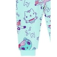 thumbnail image 2 of Dreamworks Gabby's Dollhouse Pandy Paws Cakey Cat MerCat Toddler Girls Fleece Zip Up Coverall Blue 5T, 2 of 4