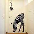 thumbnail image 1 of Adhesivos de pared con diseño de cebra, rayas blancas y negras, PVC, 60 x 90 cm, 1 of 2