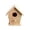 A, variant on Garden Wooden Bird for Outdoor Yard and DIY Bird Watching - Natural Wooden for Garden Patio Arboretum Exploring and Observation 10X6.8X10.8CM