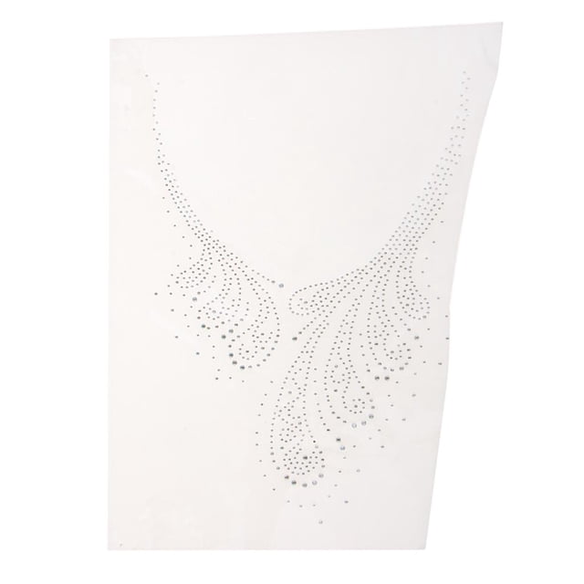 de de Imitación de Cuello en V Imagen de Revisió Planchar Zulema Rhinestone Hot Fix Applique