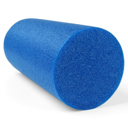 CanDo Blue PE Foam Rollers for Fitness Exercise Muscle Restoration Massage Therapy Sport Recovery and Physical Therapy for Homes Clinics and Gyms 6 x 12 Round