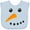 AE-Light Blue, variant on Inktastic Snowman Face Boys or Girls Baby Bib