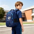thumbnail image 2 of GobdXE Back To School Unisex Student Astronaut Space Print Backpack Multi Pocket Water Resistant Daily Daypack Size:Small Size, 2 of 5