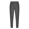 thumbnail image 3 of BXINGOHAI Mens Cotton Sweatpants Breathable Outdoor Joggers Pants Drawstring Sports Gym Workout Pants Solid With Pocket Elastic Waistband Today Sales Dark Gray,L, 3 of 5